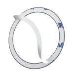 Магнитные кольца Baseus Halo Series Magnetic Metal Ring (MagSafe) 2шт - Black