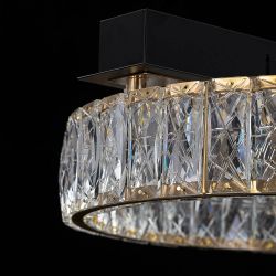 Citilux PALANT CL325142 LED Люстра хрустальная Чёрный+Бронза