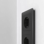 Рамка на 3 поста Acrylic (черный) W0032708