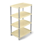 Этажерка универсальная Джета 4 полки слоновая кость С742СЛК (комплект 4 шт)
