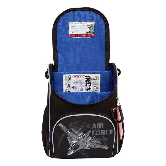 Çanta \ Bag \ RAm-485-3 Рюкзак школьный с мешком (/2 черный - синий)