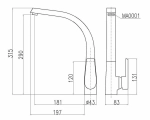 Смеситель для кухни Rav-Slezak VLTAVA KITCHEN V819.5CMATC