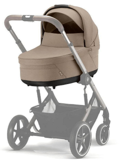 Коляска Cybex Balios S Lux TPE complete Cloud G Moon Black Plus 3 в 1 Almond Beige с дождевиками