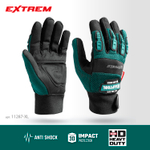 KRAFTOOL Extrem, XL (10), профессиональные комбинированные перчатки, антивибрационные, противоударные (11287-XL)