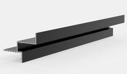 Парящий потолочный профиль Pro Design Gipps 602 черный, 2700x60x45 мм