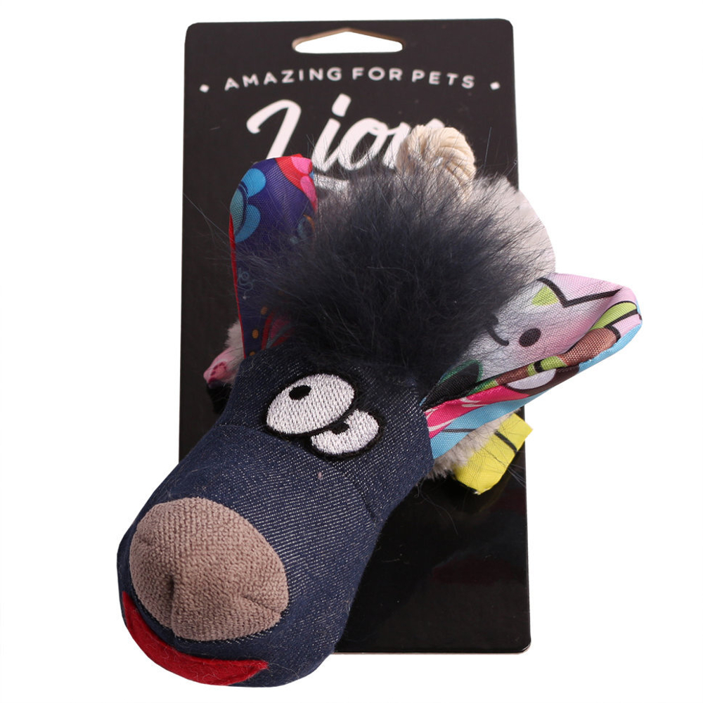 Lion Игрушка для собак Мордастик, 17см