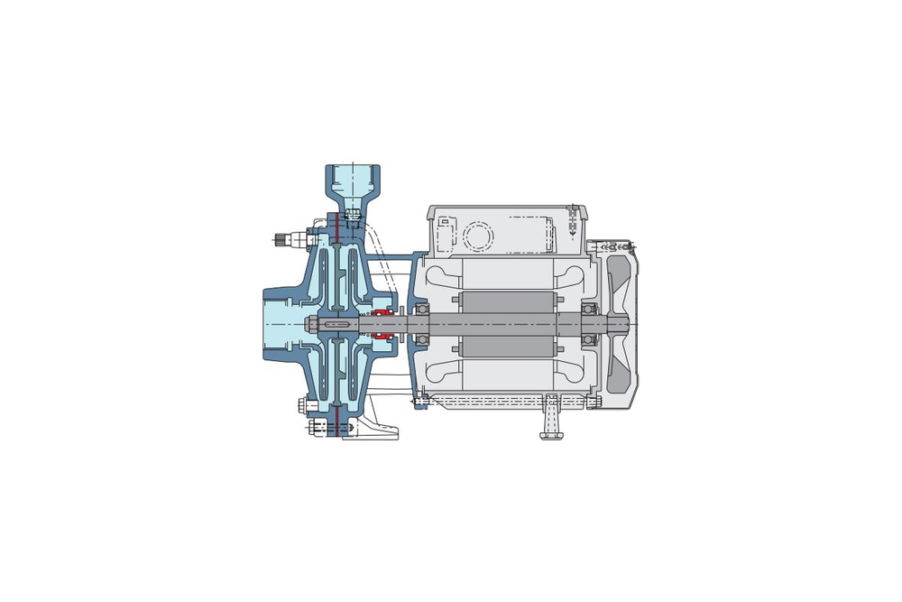 Насосный агрегат моноблочный резьбовой Calpeda NMD 40/180B 400/690/50 Hz