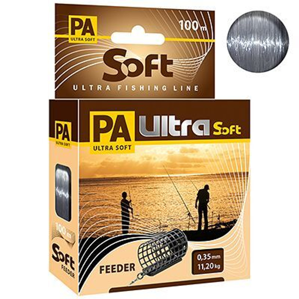 Полиэстровая леска PA ULTRA SOFT FEEDER 100m 0,4 мм 1 шт