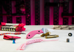 Туристический нож Hammy Niolox StoneWash G10 Pink Kydex