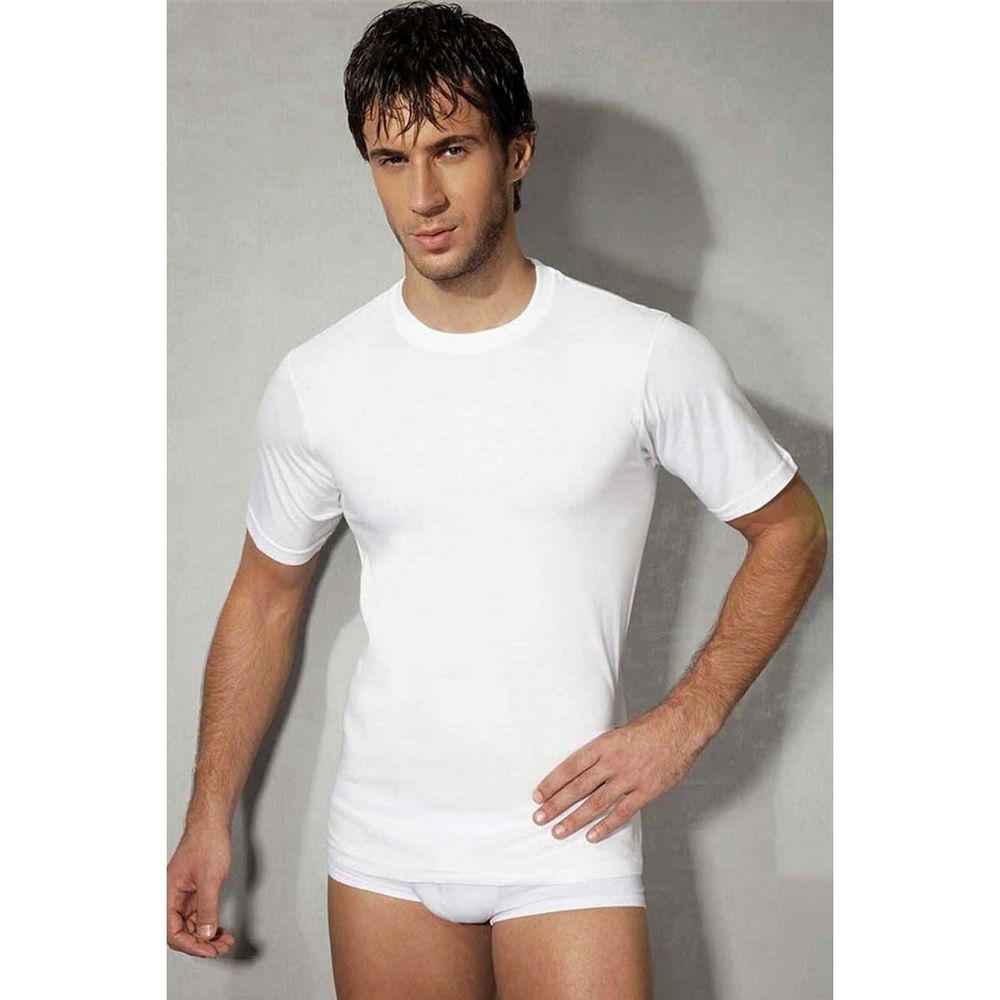 Мужская футболка белая из натурального хлопка Doreanse 2505
