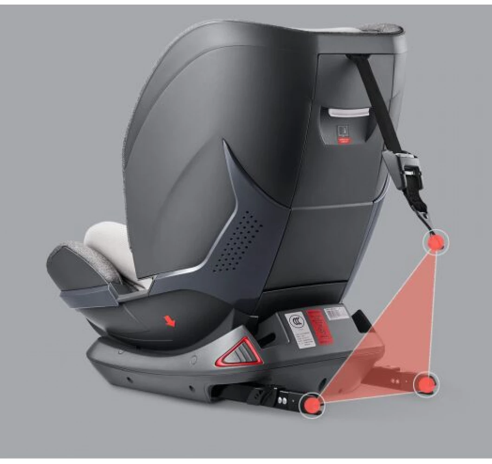 Кресло детское автомобильное Xiaomi Qborn Child Safety Seat QQ666, серый