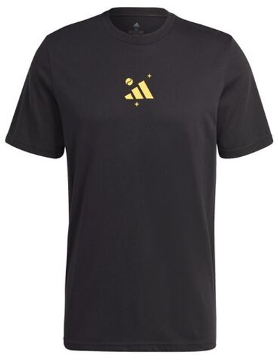 Футболка мужская теннисная Adidas Tennis Graphic T-Shirt - black