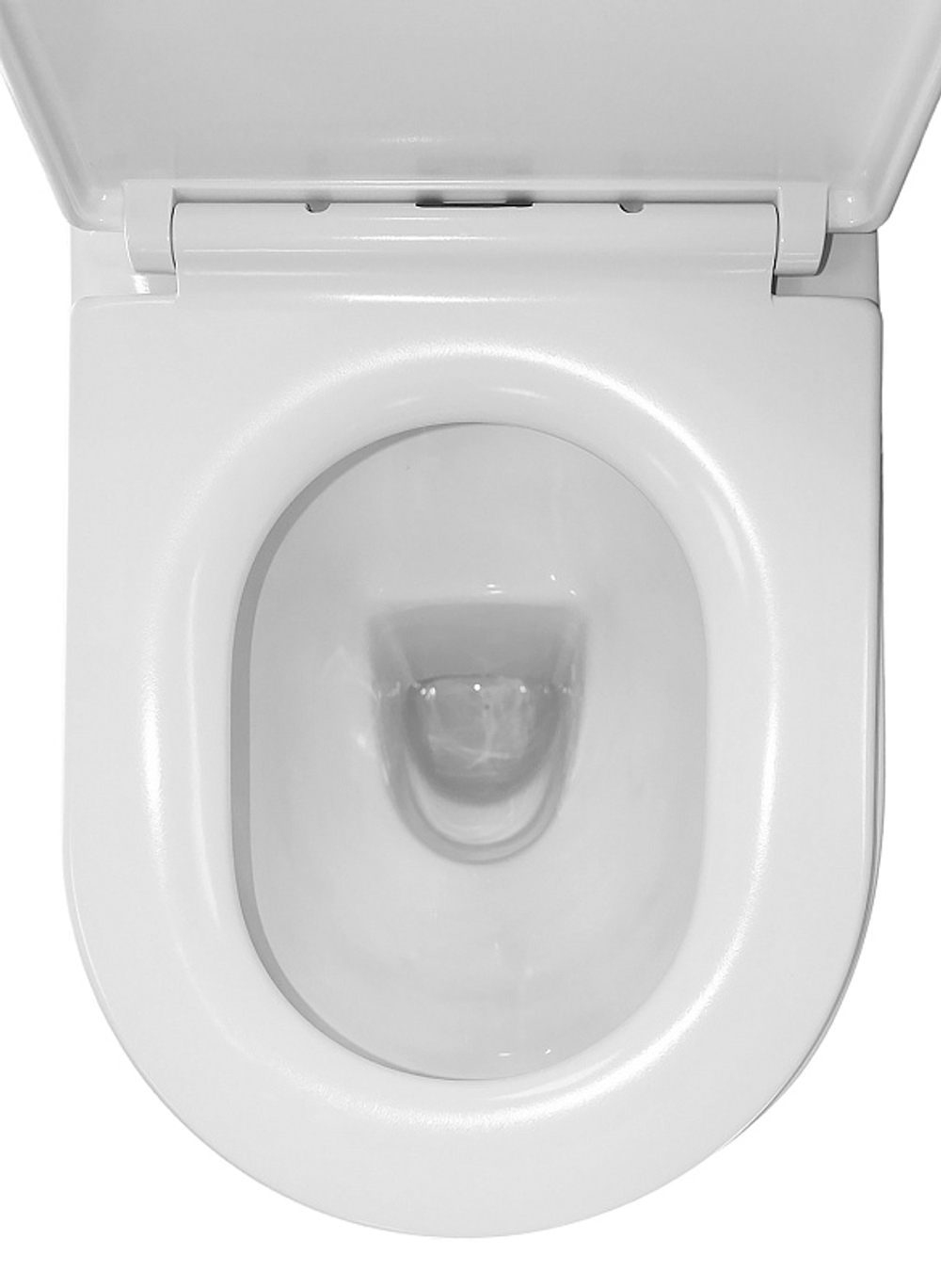 Унитаз напольный Azario FRETTA ROUND 650x340x790 безободковый, в комплекте прямым сиденьем микролифт (AZ-7121A)