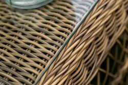 "Гранд Латте" лаунж-зона из искусственного ротанга, цвет соломенный