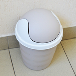 Контейнер для мусора 5,5л "Rambai" круглый (бежевый)