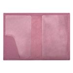 Обложка для паспорта натуральная кожа флоттер, кожаный уголок, пудрово-розовая, BRAUBERG, 238861
