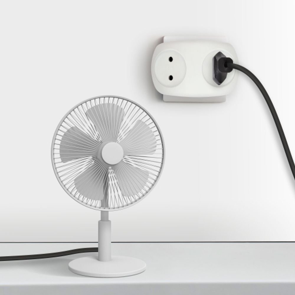 Разветвитель электрический ЭРА SPx-2-W на 2 розетки без заземления 10А белый