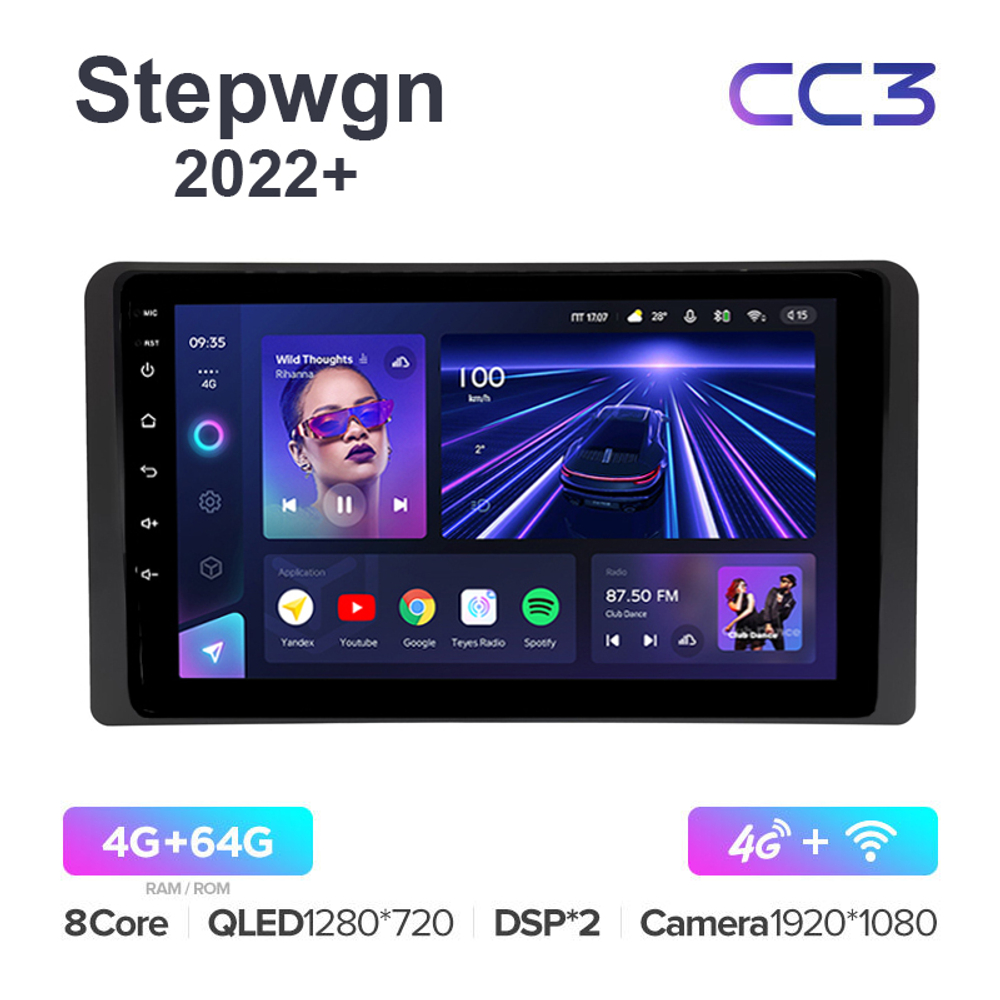 Teyes CC3 10,2"для Honda Stepwgn 2022+ (прав)