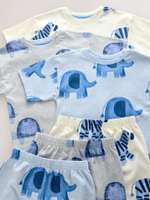 Пижама для мальчика Next AJ4-841, 3 шт., Синий, Бежевый