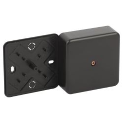 Распаячная коробка ЭРА BS-B-75-75-28 для кабель-канала черная 75х75х28мм IP40