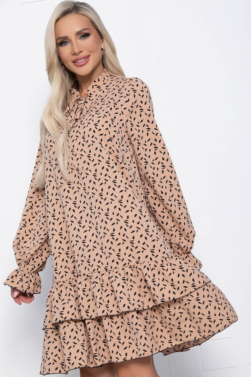 Платье Осенняя симфония (бежевое) П10936 LT Collection