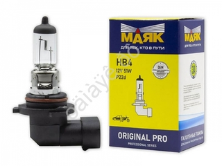 Автолампа HВ4(9006) 12V 51W  Маяк ORIGINAL PRO P22d 09006