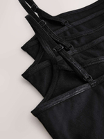 Майка на берельках для девочки Next AB5-050, 3 шт., Черный