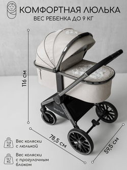Коляска детская 2 в 1 Amarobaby Motus