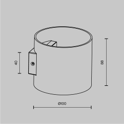 Настенный светильник (бра) Technical C066WL-01W