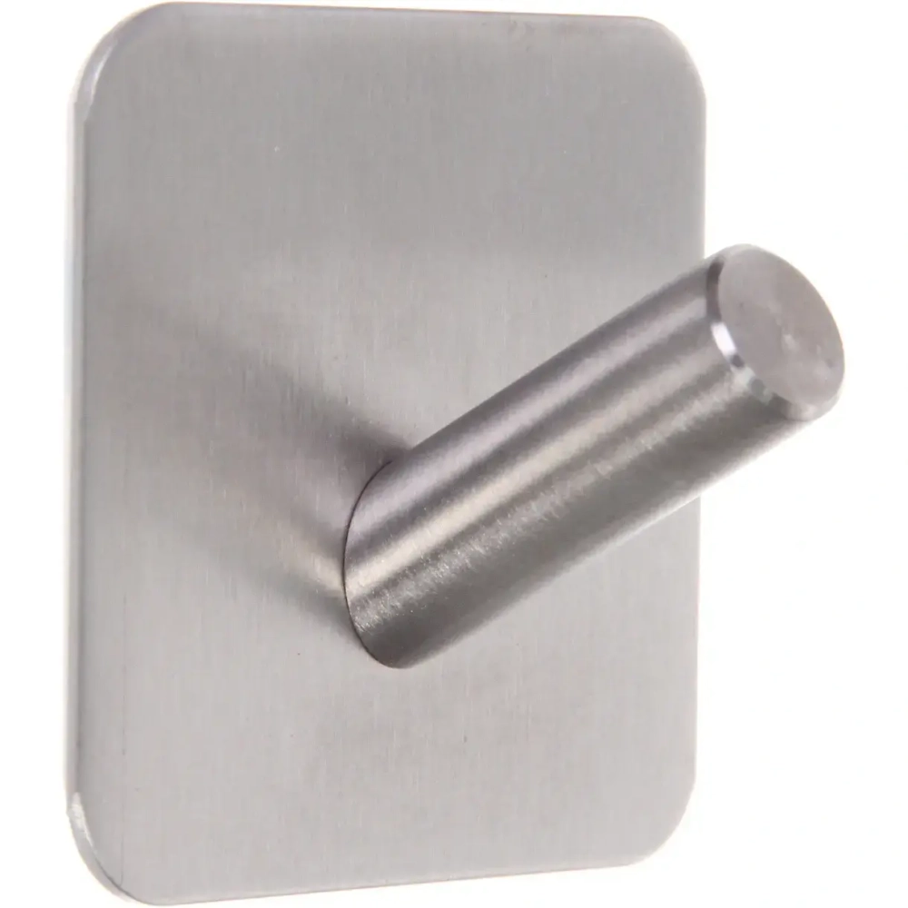 Крючок из нержавеющей стали на липкой основе 3М «БАСТОФ», форма квадрат, нагрузка до 5кг/4,5см