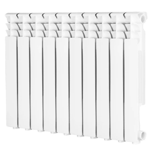 Радиатор алюминиевый Evolution EvA500 боковое подключение белый 10 секций