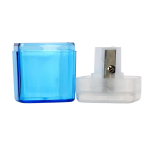 Точилка с контейнером,1отверстие,скрышкой,4*3,8*2,3см,4 цвета микс, D-608B-194