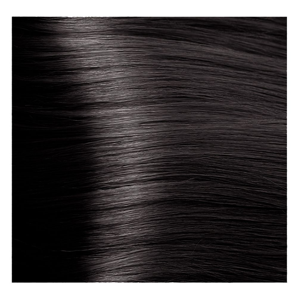 Крем краска для волос с гиалуроновой кислотой Kapous, 100 мл - HY 5.18  Светлый коричневый лакричный
