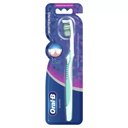 Зубная щетка Oral-b 3D White отбеливание 40 средняя