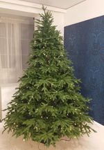 Елка с гирляндой встроенной «Престиж» (Литая хвоя) от 1,2 м до 3 м