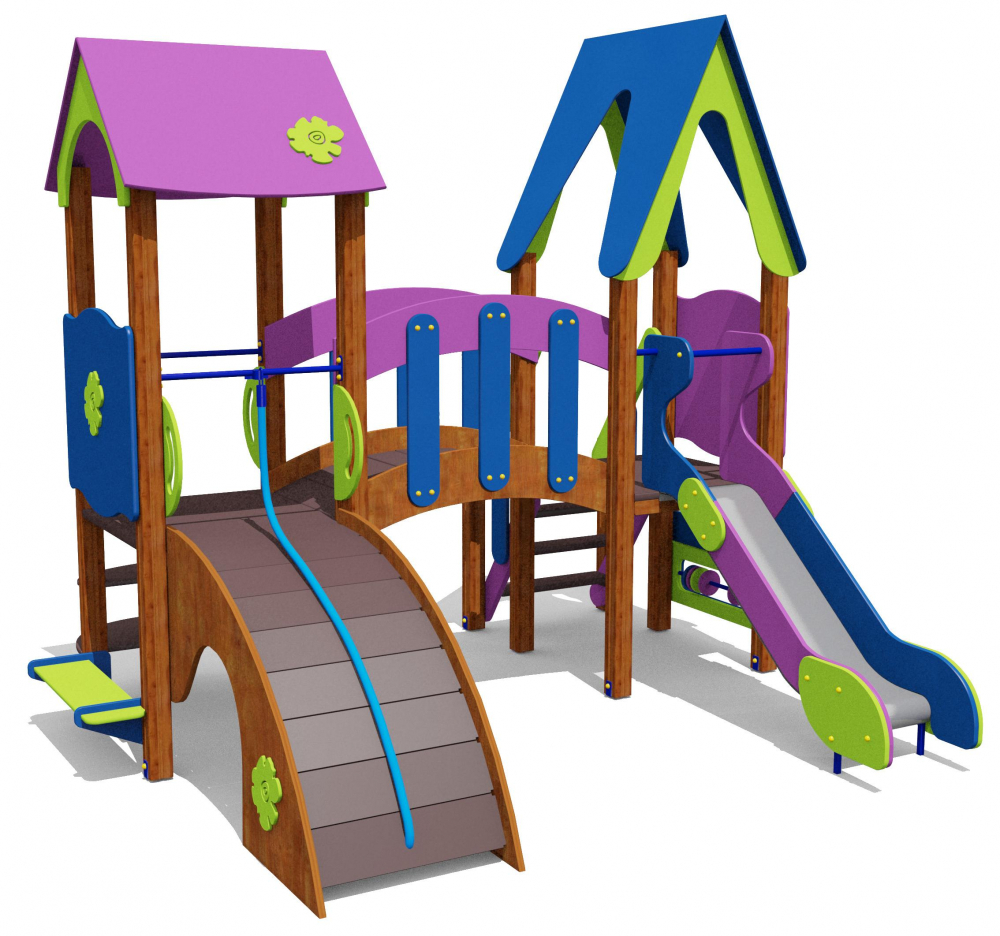 Игровой комплекс для детей 4-6 лет для уличной площадки
