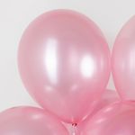 Шар (12''/30 см) Ярко-розовый, металлик, 25 шт.