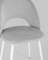 Стул Меган SN велюр светло-серый белые ножки