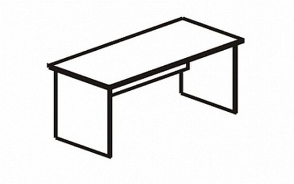 Стол рабочий 1500 Рубин 41.(42).40