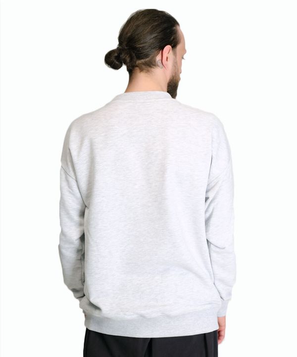 Толстовка Milk меланж серая - фото 3