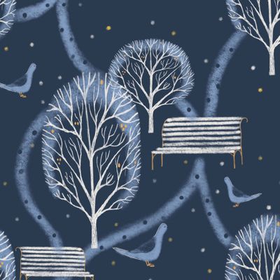 Голуби в парке