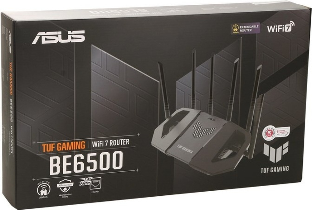 Маршрутизатор ASUS TUF Gaming BE6500 (90IG0920-MO9C00)