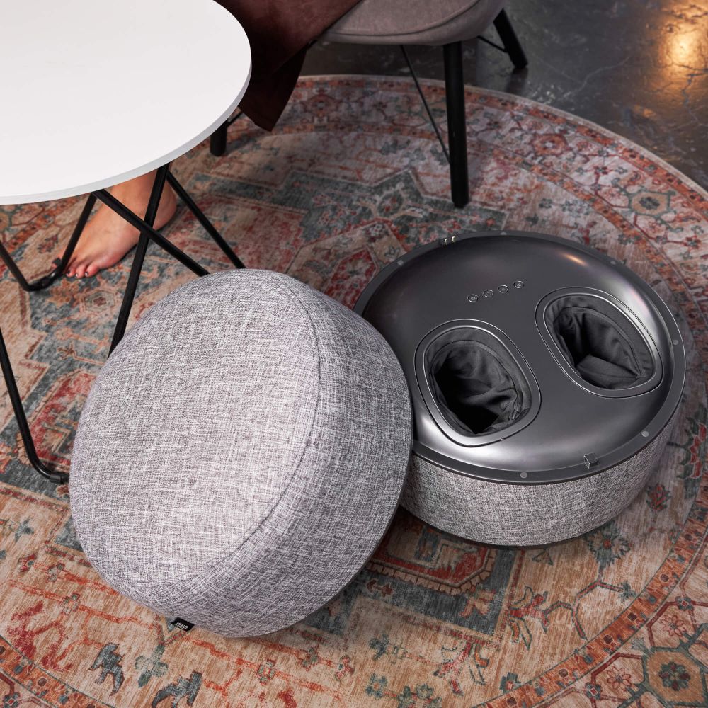 Массажер для ног 2в1 UNIX интерьерный пуф / Secret Pouf Grey