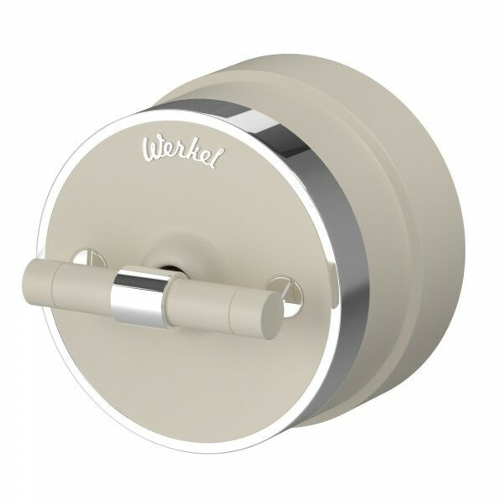 Выключатель на 4 положения двухклавишный Vintage (слоновая кость матовый/хром)