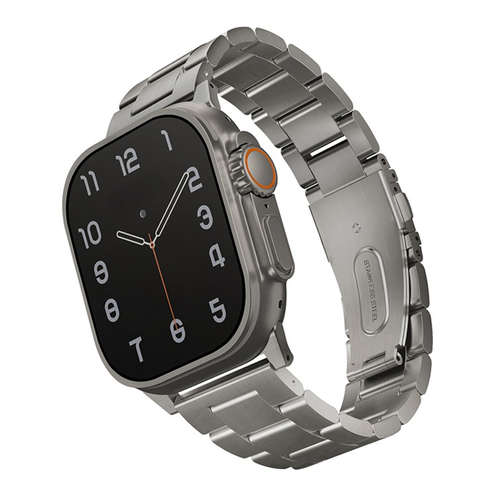 Ремешок Uniq OSTA Steel Strap для Apple Watch 49-46-45-44 мм, серебристый