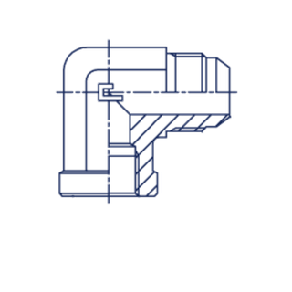 Штуцер P90 JIC 1.1/16 - BSP 3/4