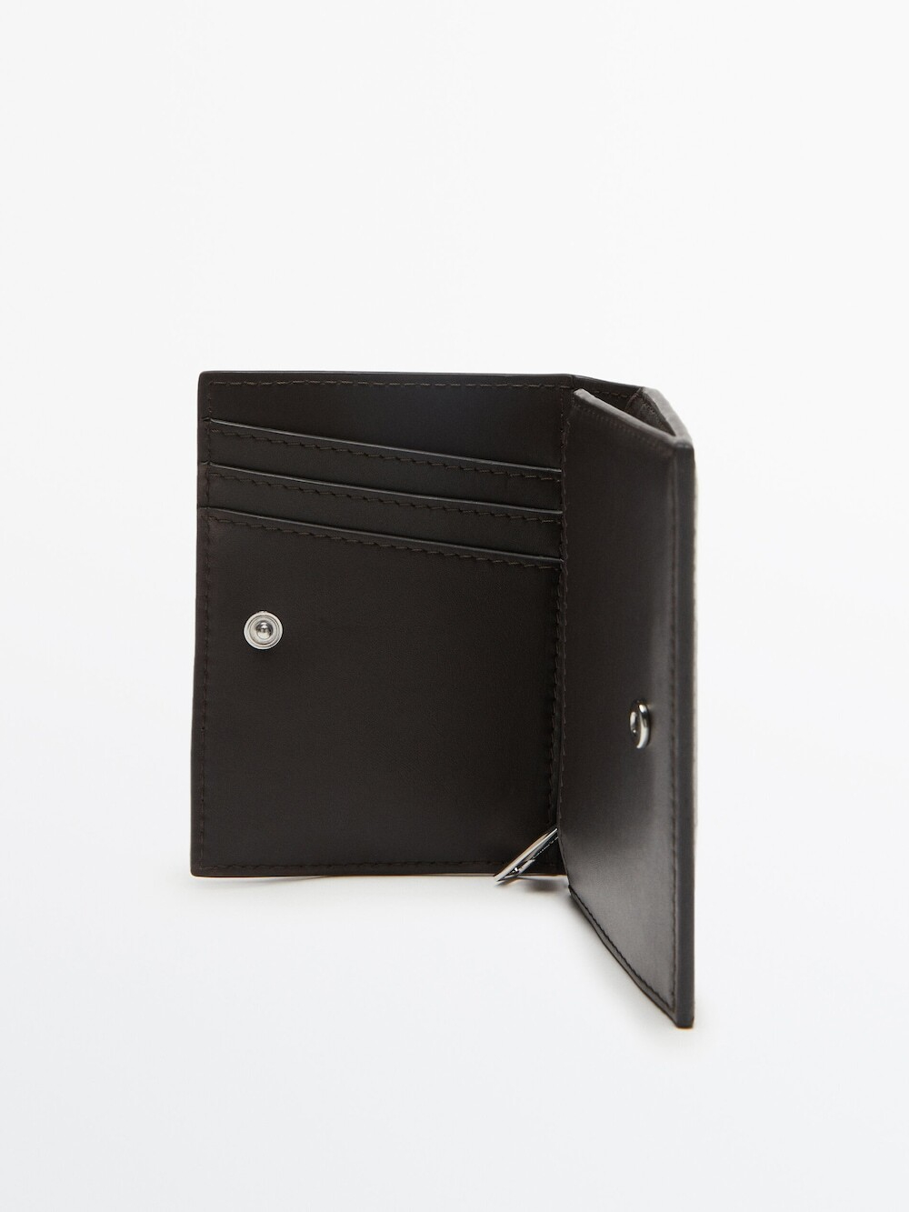 Massimo Dutti Кожаный кошелек, коричневый