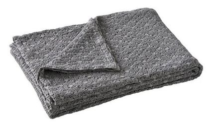 Покрывало EVEREST ARDOISE пике Blanc des Vosges 180x260 Серый