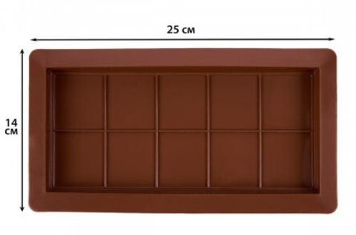Силиконовая форма для Дубайского шоколада XL «Плитка»