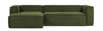 3-х местный диван Blok La Forma с левым шезлонгом цвет зеленый 300 см